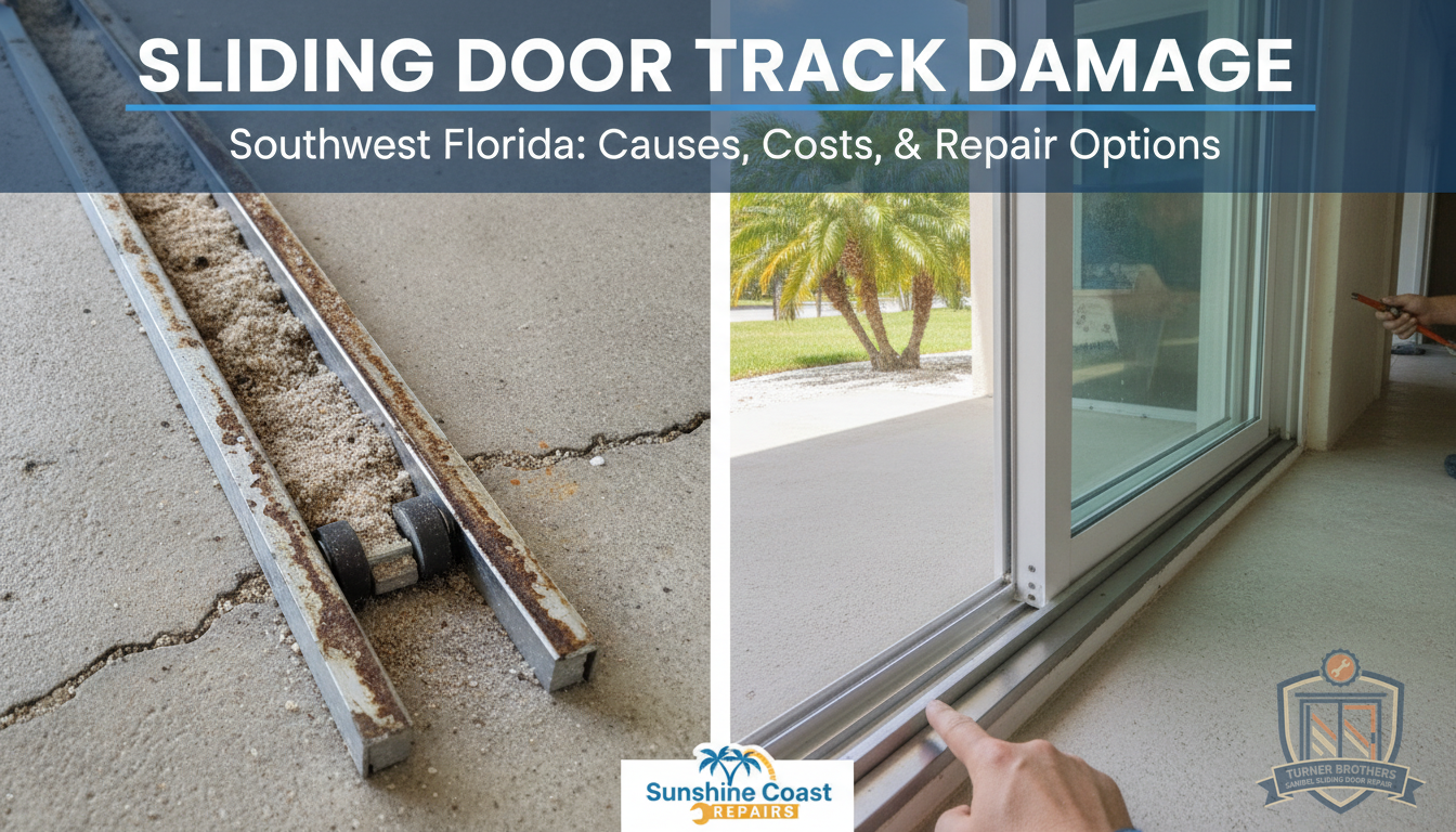Sliding Door Track Damage in Southwest Florida: Causes, Costs, and Repair Options